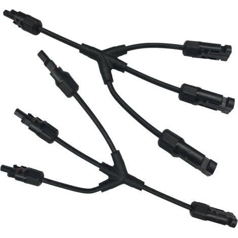 Solarpanel-Kabeladapter Y-Abzweigstecker 3 Y-Solarkabelstecker (F/F/F/M und M/M/M/F) (1/5)