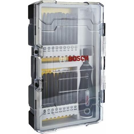 Coffret de 37 embouts de perçage extra durs (avec poignée, perceuse et accessoires de tournevis) (1/4)