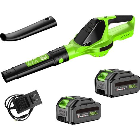 LEDANDER Souffleur de feuilles électrique sans fil 3000W,5 modes de vitesse, pour batterie Makita 18V,souffleur de feuilles/poussière sans fil,outil de jardin