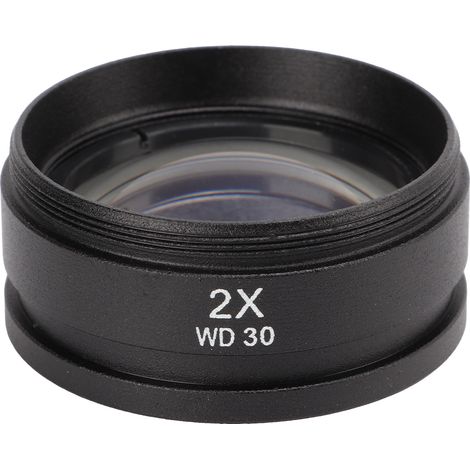 Objectif auxiliaire 2X pour microscope stéréo à zoom, filetage 48mm, compatible microscope trinoculaire (1/5)