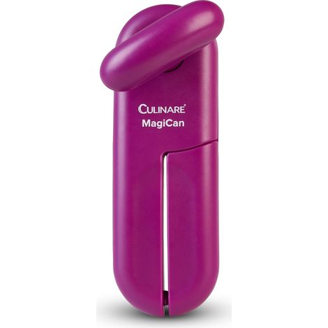 Ouvre-Boîte Manuel, Violet, Poignée Antidérapante et Bouton Tournant Ergonomique pour Seniors, Droitiers ou Gauchers, Plastique/Acier inoxydable (1/5)