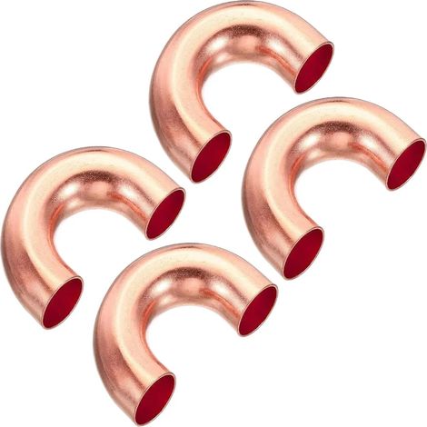 4 coudes en cuivre 180 pour tuyau (1/5)