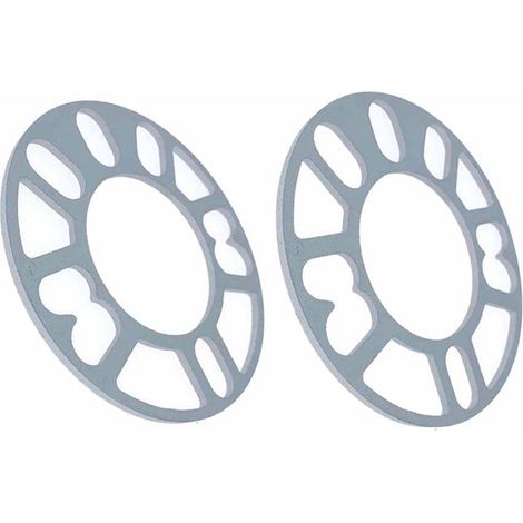 2 pièces 8mm d'épaisseur moyeu de roue entretoise bride centrée ET joint en alliage d'aluminium universel pour les voitures (1/5)