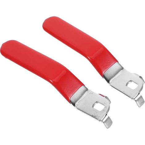 Levier de Robinet Extérieur Rouge 2 Pièces Fer Pvc 6x10 (1/5)