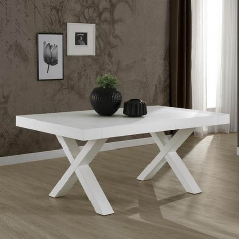 Ausziehbarer Tisch 160x90 weiß