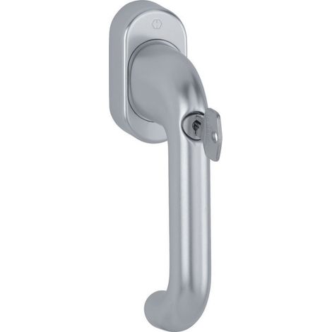 HOPPE® Fenstergriff abschließbar Paris 038/US9056 100NM, mit Schrauben, Aluminium, 12017875 (1/2)