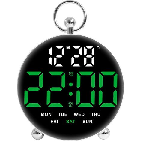 Les horloges LED modernes, dotées d'affichages numériques lumineux et de fonctions intégrées, renforcent le concept écologique des environnements domestiques et professionnels. (1/5)