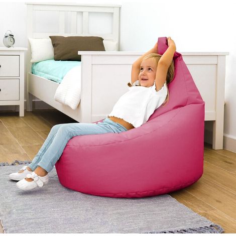 Pouf Fauteuil Similicuir Indoor Fuchsia Happers Enfant Fuschia