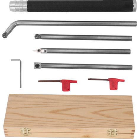 Lot d'outils de tournage à bois en carbure haute résistance, démontable et facile à assembler, kit de coupe pour tour (1/5)