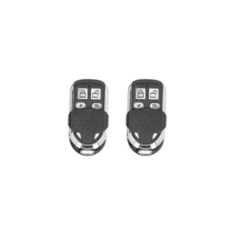 Mando a distancia universal de 3V para puertas de garaje, compatible con sistemas de alarma antirrobo (2 unidades).