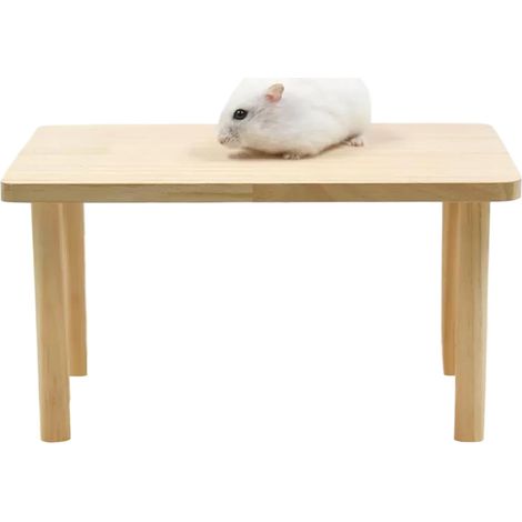 Jouet Hamster Debout Accessoires en bois pour petits animaux Support de en Bois pour Hamster et Petits Animaux Pour perroquet, oiseau, octodon, furet, écureuil, chinchilla, lapin (1/5)