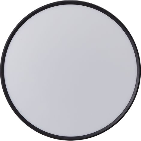 Plafonnier LED Rond 40W Extra-Plat CCT Ø500 mm, Lampe Superslim Sceneswitch 3 ambiances - Noir (1/5)