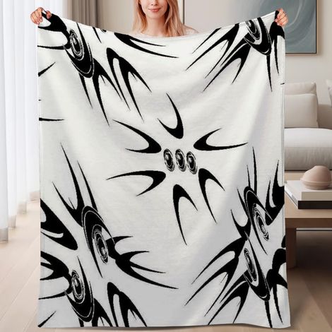 Couverture de lit en polaire, jeté doux et chaud de printemps, légère et luxueuse en microfibre de polyester, décoration intérieure, excellent cadeau pour hommes et femmes,6080 pouces (1/4)