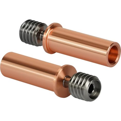 Lot de 2 tubes d'extrusion en alliage de cuivre et de titane pour imprimante 3D Kobra 2/Kobra 2 Neo/Kobra 2 Pro/Kobra 2 Plus/Kobra 2 Max. Pièce de rechange HeatBreak résistante aux hautes températures (1/5)