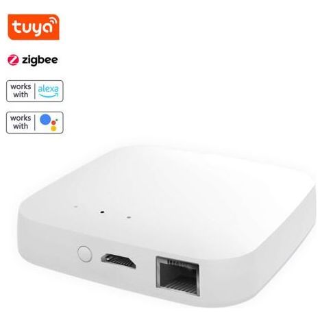 Passerelle filaire Tuya Zigbee pour la domotique intelligente des appareils Zigbee. Application smartphone pour le contrôle à distance. Compatible avec Google Assistant. Smart Life. (1/5)