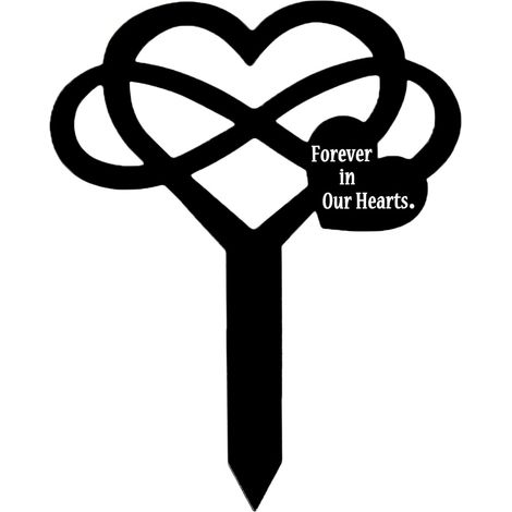 Décorations de tombes pour cimetière :piquets commémoratifs, plaques de condoléances et commémoratives en métal étanche pour l'extérieur et le jardin. (1/5)