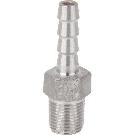 1/8 \ "tuyau De Fil Inox Mâle En Acier X6mm Raccord Cannelé Tuyau De Raccord De Queue (1/5)