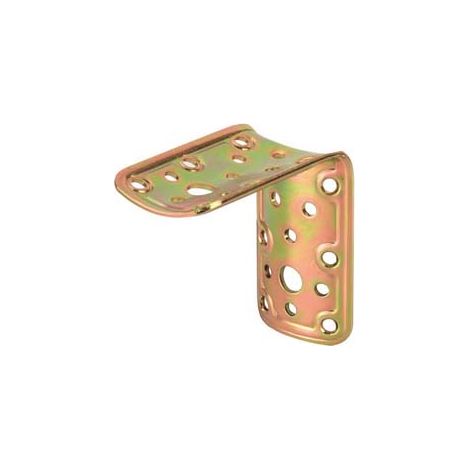PIASTRA DI GIUNZIONE A 90  ° PER PALO TONDO  EE  MM.80 ART.904- - mm.80x80x50 - spessore mm.22 - 5 pezzi ALDEGHI