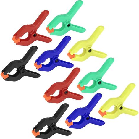 10 Pièces Pinces à Ressort, Pince de Serrage, Pouces Pinces Clips, Pince Serre Joint avec Mobiles Mâchoires, pour Photographie, Bâche, Artisanat, Travaux du Bois, jardin (1/5)