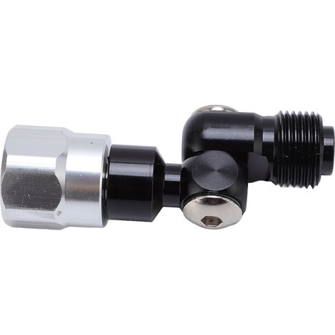 Pistolet à peinture sans air, raccord pivotant noir 360°, joint tournant en alliage d'aluminium pour pulvérisateur (1/5)