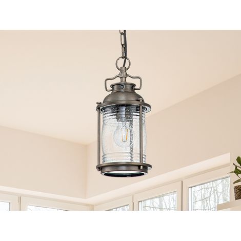 LED Kleine Industrial Pendelleuchte für Innen & Außen, Bronze Ø15cm (1/5)