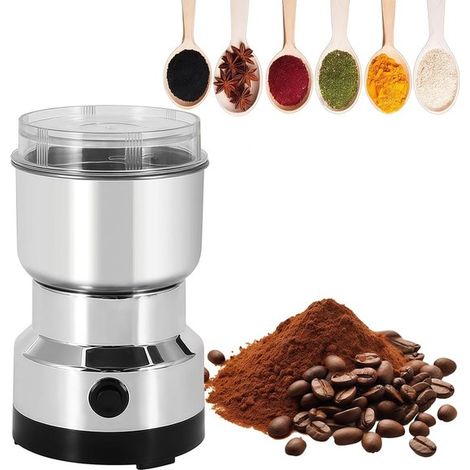 Macina spezie elettrico, potente mini macina spezie da 150 W per uso domestico con funzionamento a un pulsante, capacità 300 ml, multifunzionale (1/5)