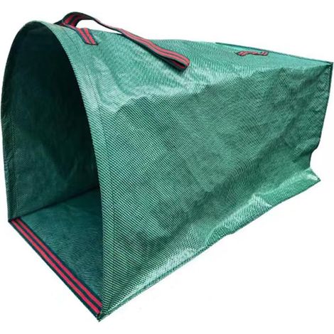Gartenmüllsack Schwarz Grün 595643cm 1 Stück 150L Polypropylen Laubsack geeignet für Stallungen, Rasen, Laub und Hecken (1/5)