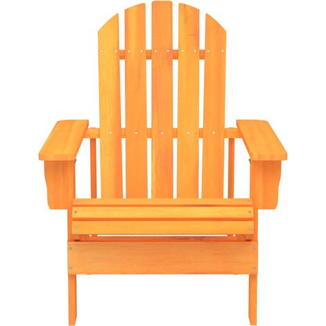 Maison Exclusive - Adirondack-Gartenstuhl Massivholz Tanne Orange (1/5)