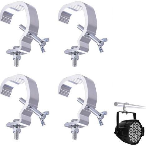 4-teilige Bühnenlichtklemmen, Bühnenlampenclip, robuste Bühnenlichtklemme, für Traversenklemmen und DJ-Scheinwerfer, geeignet für 30–52 mm Rohre FLITI (1/4)