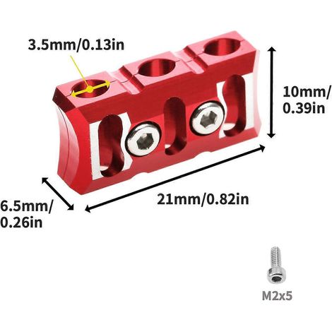 Kabelmanager aus Aluminiumlegierung für ESC-Motoren, Kabelbefestigungsklemme, verhindert Kabelsalat, Clip-Werkzeug für Re (1/4)