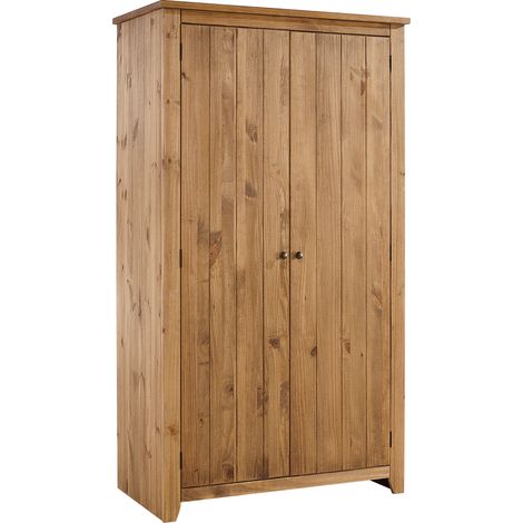 Havana 2 Door Wardrobe - Pine - L57 x W103 x H186 cm - Pine