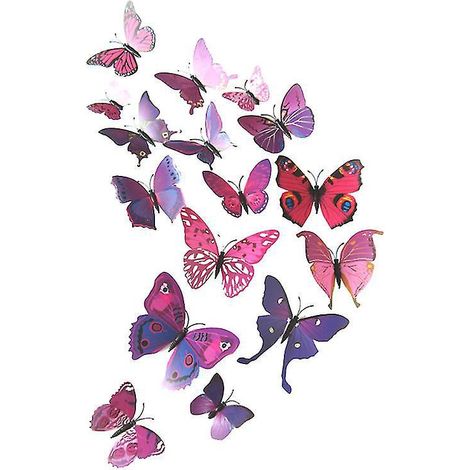 24 autocollants muraux 3D (1/3)