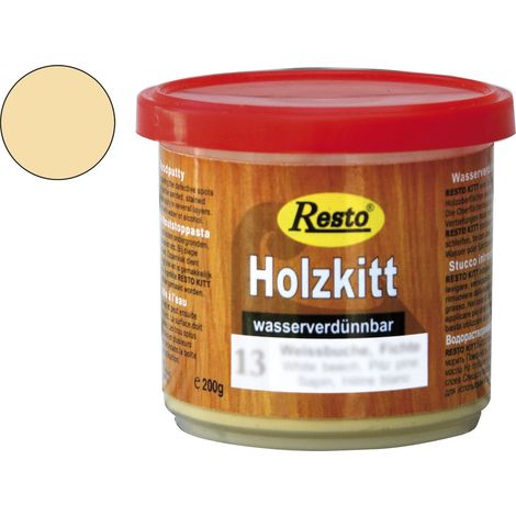 Resto Holzkitt ReparaturpasteSpachtelmasse lackierbar Kiefer mittel 200g