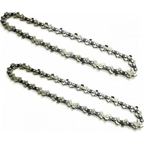 2er-Pack 9-Zoll-Sägeketten für akkubetriebene Mini-Handkettensägen Kettenteilung: 1/4" Nutbreite: 0,043" (1,1 mm) Treibglieder: 37 DL Effektive Schnittlänge: 23 cm