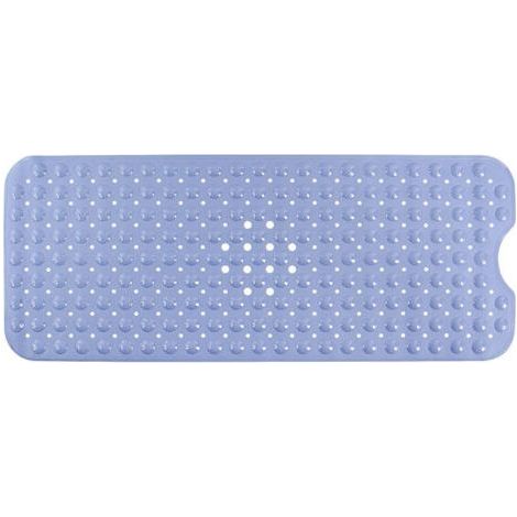 FENOPLASTICATapis de salle de bain 100x40cm tapis de baignoire antidérapant Tapis de douche en PVC bleu (1/4)