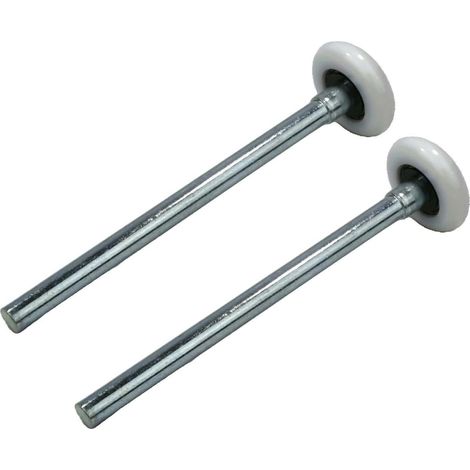 Rouleaux de porte de garage en nylon durable 6200ZZ 11 - 5,1 cm - Tige de 17 cm - Lot de 2 (rouleaux de porte de garage de 170 mm) (1/5)