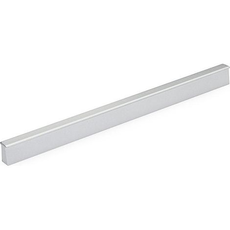 tirador de plástico para muebles. distancias entre agujeros c96/128/160 mm. ral9006. largo 200 mm (1/2)