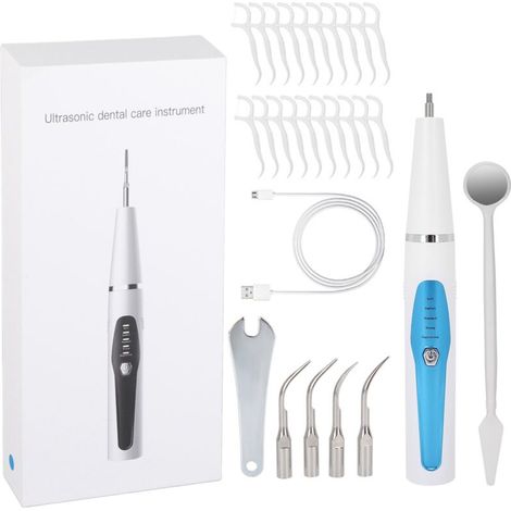 Détartreur Ultrasonique Portable pour Blanchiment Dentaire - Élimine Taches et Plaque Dentaire (1/5)