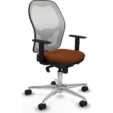 Piqueras-y-crespo Jorquera chaise bureau blanc marron