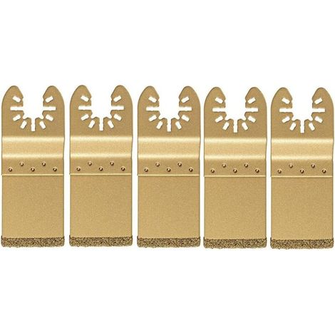 5 Pcs/Set Universal Oscillating Diamond Saw Blade for Releasing Fit Multi Tool Blade Dic Cutter
