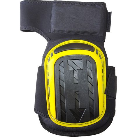 Genouillère de protection renforcée jaune/noir – antidérapante, isolation thermique, anti-perforation, pour carreleurs (1/5)