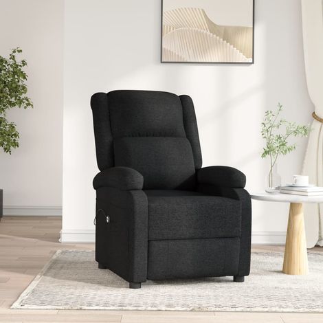 Fauteuil Relax inclinable électrique- Fauteuil inclinable de Salon Noir Tissu -BV95554 (1/5)