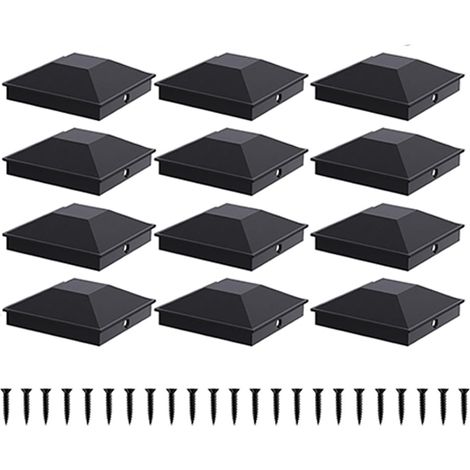 12 capuchons de protection avec vis,Housse de protection noire (993cm) (1/5)