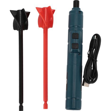Kit de mélangeur de résine, batterie Rechargeable USB, agitateur électrique portatif avec 2 palettes pour le mélange de peinture acrylique, artisanat de bricolage (1/5)