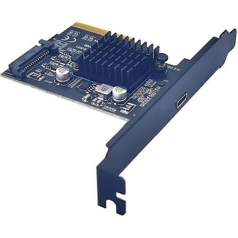 PCI Express PCIe zu USB 3.2 Gen2x2 20Gbps Erweiterungskarte (ASM3242) (1/5)