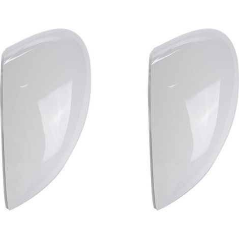 Juego de dos piezas de carcasas blancas para el espejo retrovisor derecho del Ford Fiesta (modelos 2008-2015).