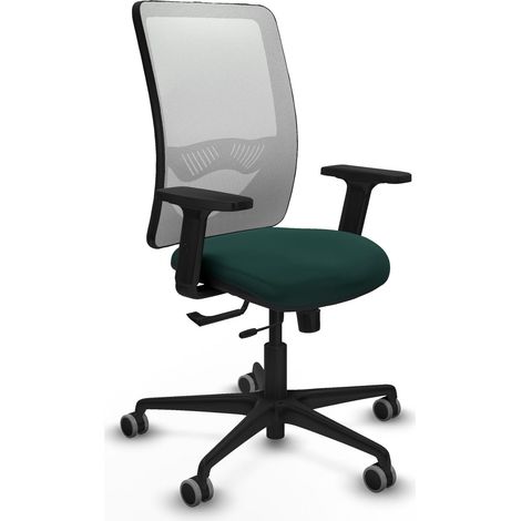 Silla piqueras y crespo Zulema verde botella similpiel ajustable (1/2)