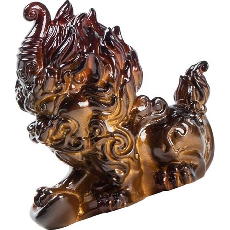 statue de Kylin en r sine figurine miniature multicolore (1/5)