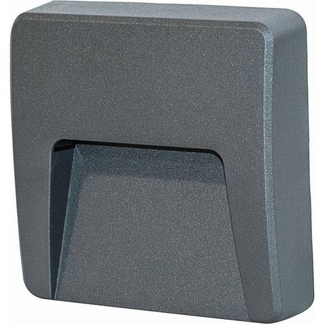Segnapasso top light extra ga 3w led cct 300lm ip65 230v grigio antracite policarbonato