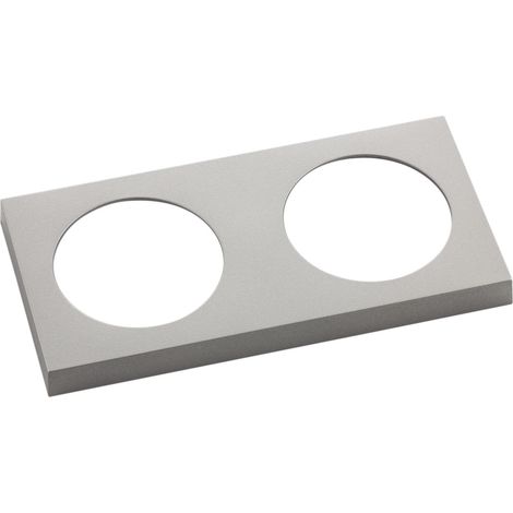 Berker Integro Pure Steckdosen-Rahmen 2-fach, KS Edelstahl-Effekt lackiert